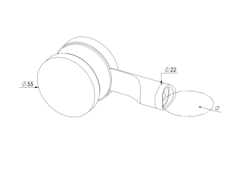 Glass Clamps - Model 39 - Rad CAD Drawing